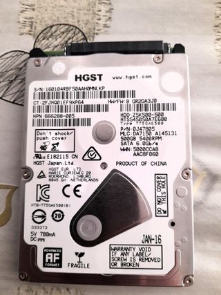 Adattatore x HD SATA da 2,5" + HD 500 GB +custodia