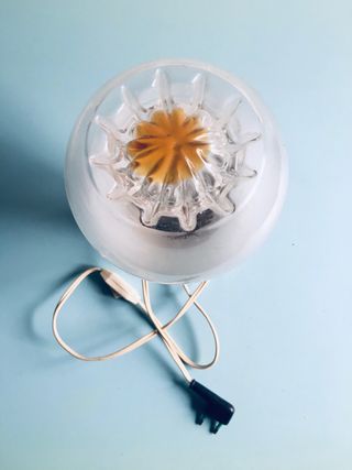 Lampada modernariato 1970 baloom vetro