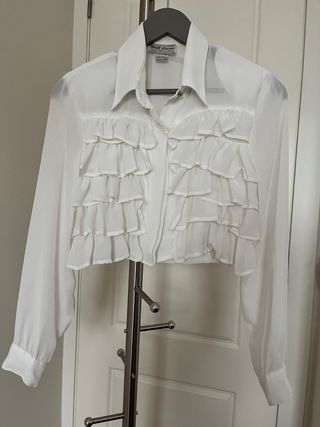 Camisa volantes Zara
