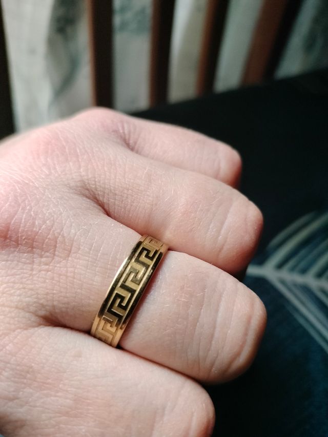 Joyería Masculina Anillos De Oro Para Hombre Versace Anillo Sello