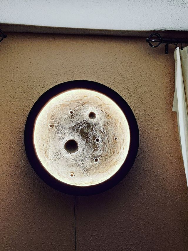 Lampara de pared luna