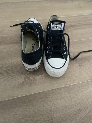 Converse doble suela negras