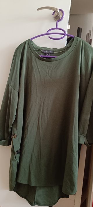 Camiseta verde militar Overside 