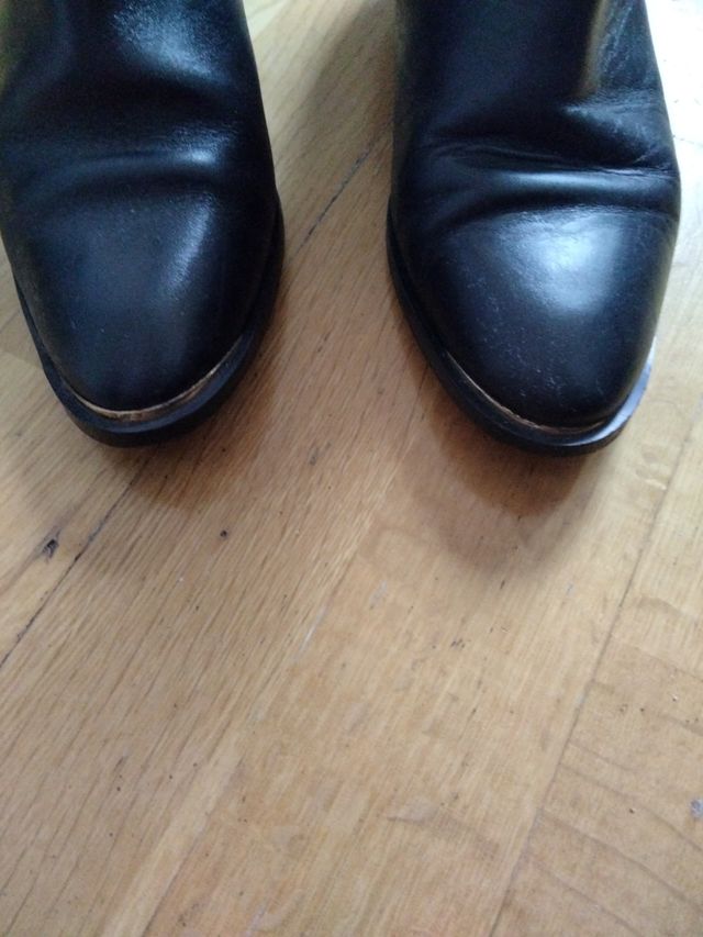 Máximo Dutti, t38, piel, negro