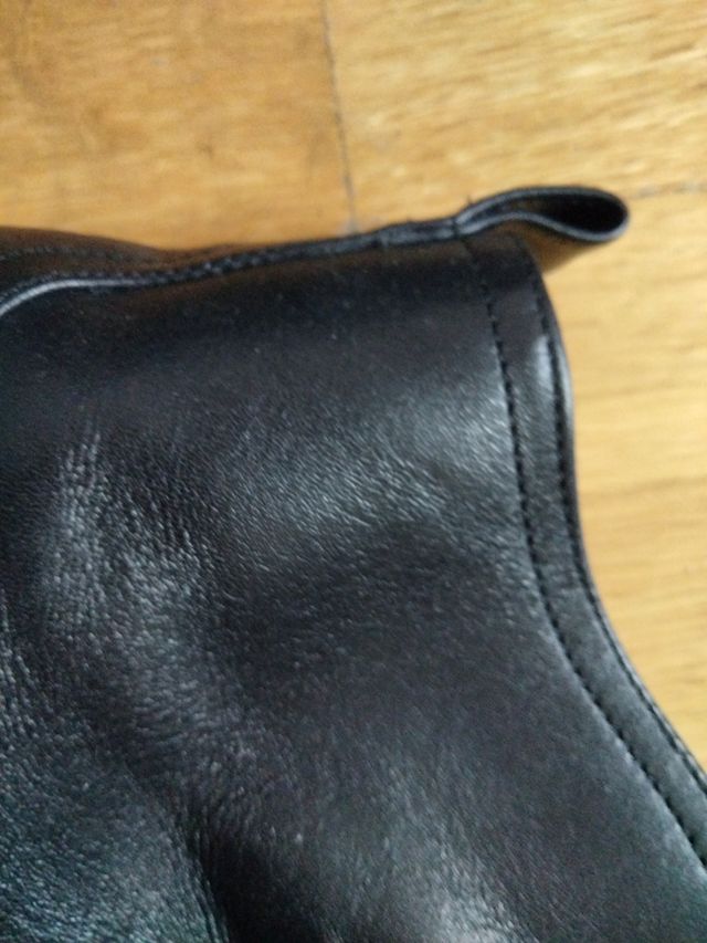 Máximo Dutti, t38, piel, negro