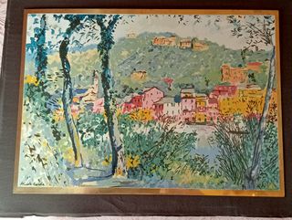 quadro m.cascella opera in serigrafia (scorcio)