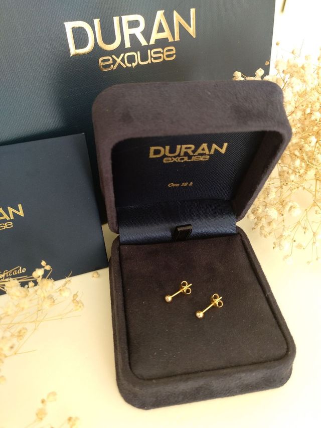Pendientes Aurum de Duran Exquse de oro 750 mm.