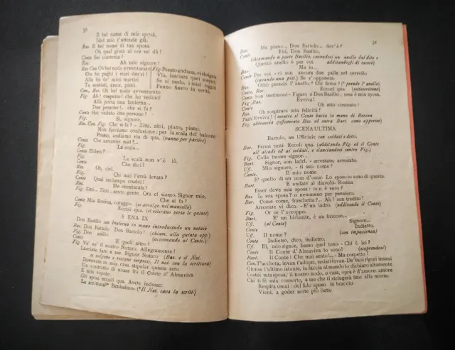 Libretto Opera "Il Barbiere di Siviglia" 1912