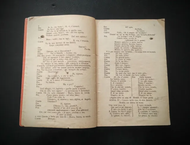 Libretto Opera "Il Barbiere di Siviglia" 1912