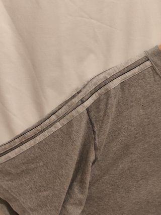 Camiseta Oversize Vintage Adidas Gris, Gris Claro