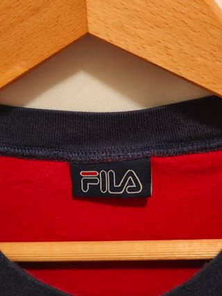 Camiseta tirantes Vintage Fila Granate, Gris, Azul