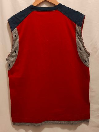 Camiseta tirantes Vintage Fila Granate, Gris, Azul