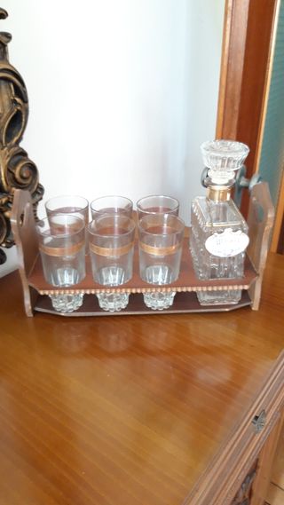 Set bicchieri e bottiglia da whisky 