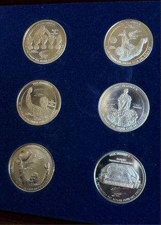 MONEDAS EN PLATA DEL REAL MADRID
