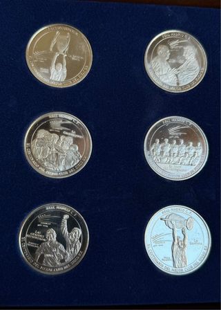 MONEDAS EN PLATA DEL REAL MADRID