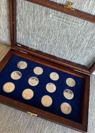 MONEDAS EN PLATA DEL REAL MADRID