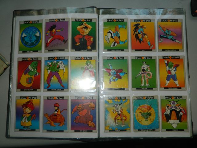 album pegatinas, cromos coleccionables Dragon Ball