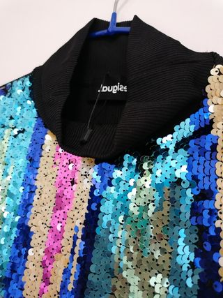 Desigual Camiseta de Lentejuelas