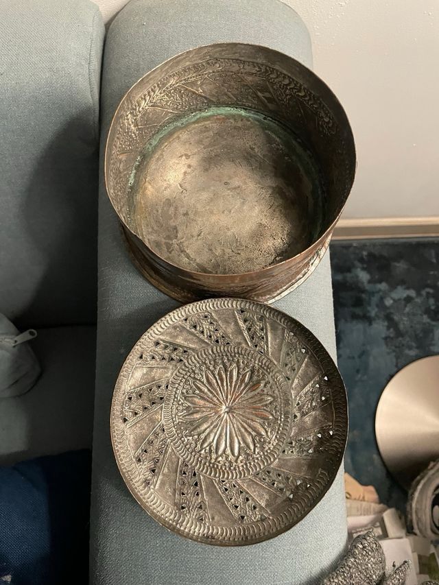 scatola marocchina in metallo