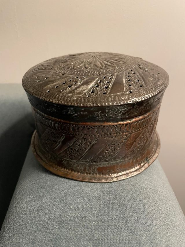 scatola marocchina in metallo