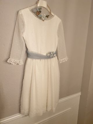 Vestido comunión/fiesta blanco.