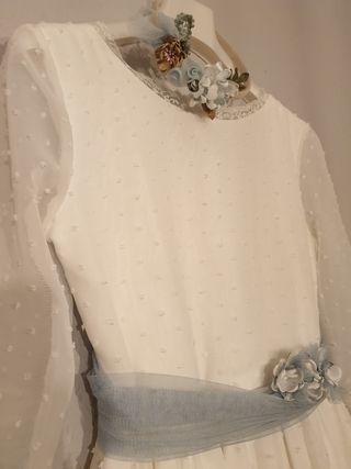 Vestido comunión/fiesta blanco.