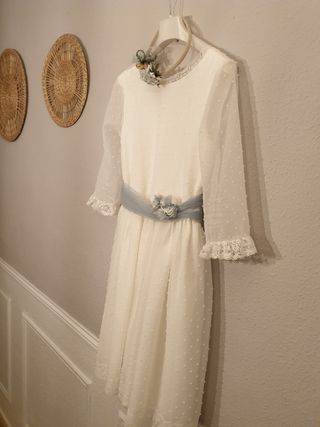 Vestido comunión/fiesta blanco.