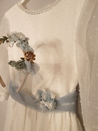 Vestido comunión/fiesta blanco.
