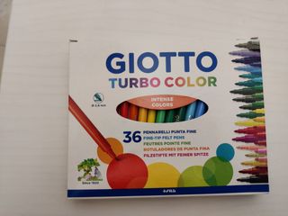 36 Giotto turno color + 2 evidenziatori stabilo in