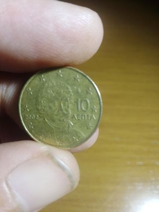 Moneda 10 céntimos Grecia 2002