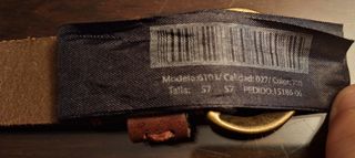 Cinturón cuero niña Massimo Dutti 70 cm 