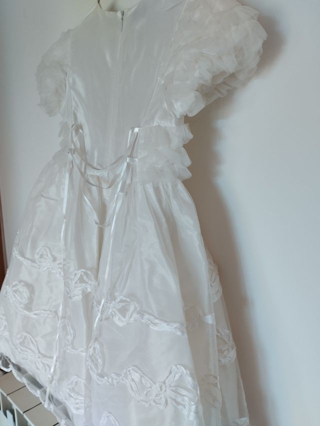 Vestito bianco cerimonia bambina 