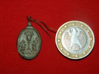 Medalla religiosa Siglo XVII angeles Roma