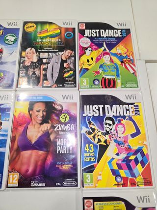 Lote Wii con 10 juegos y accesorios