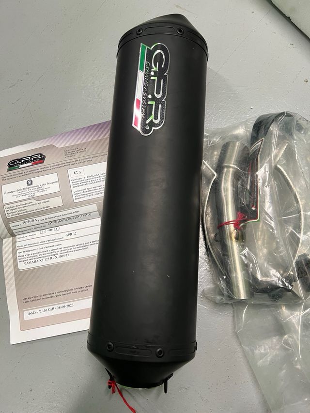 Escape de moto xt 125R