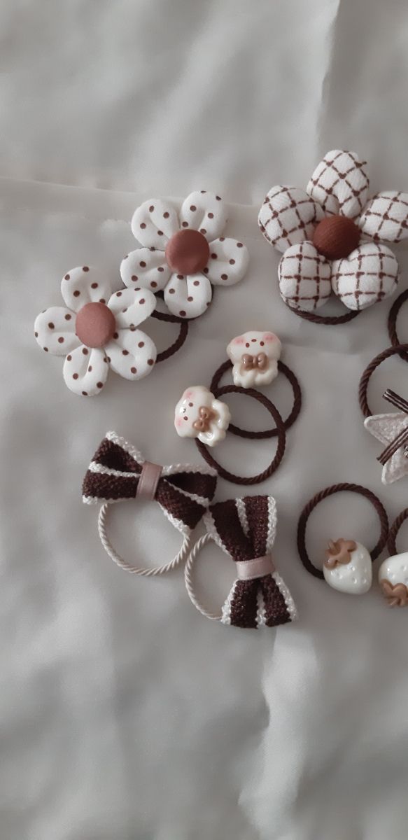 Elastici capelli 11 pezzi decori bambina