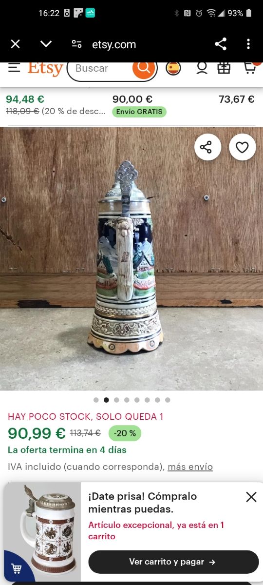 Jarra Cerveza Alemana edición limitada