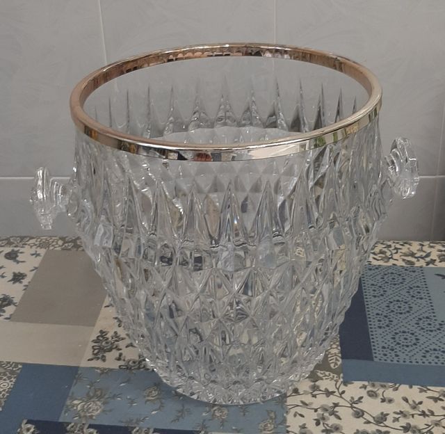 Cubitera de cristal vintage