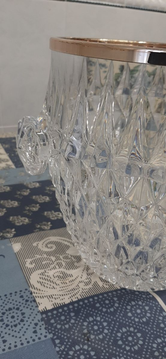 Cubitera de cristal vintage