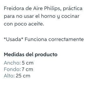 Freidora de aire philips