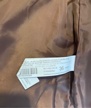 Minifalda cuero Stradivarius