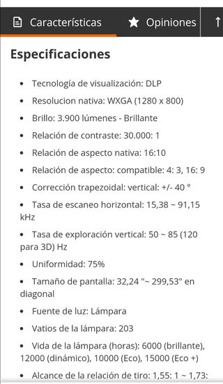 Proyector de cine DLP