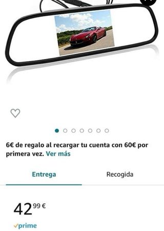 Espejo interior con pantalla