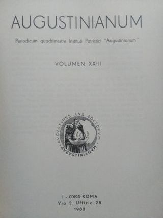 AUGUSTINIANUM FASCICULUS 1 ET 2 1983