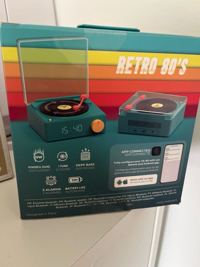 Radio despertador retro