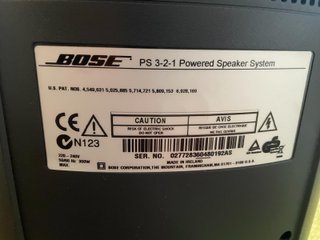 Home cinema bose 321