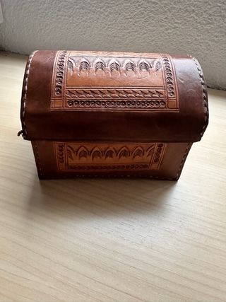 Cofre de piel artesano mini