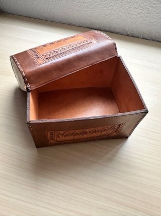 Cofre de piel artesano mini
