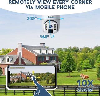 *Cámara de vigilancia WiFi con panel solar*