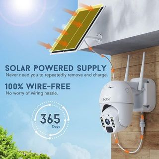 *Cámara de vigilancia WiFi con panel solar*